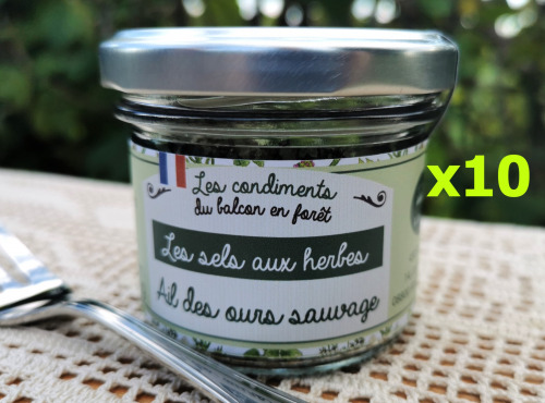 Le Balcon en Forêt - Sel à l'ail des ours -60g- lot de 10