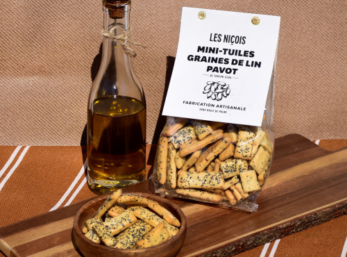 Les Niçois - Mini-tuiles, Graines De Lin, Pavot De Tonton Jilou 200g