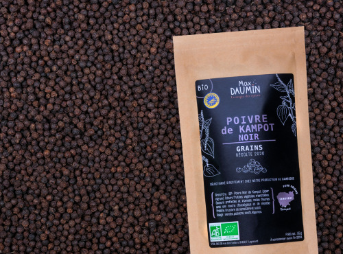 Epices Max Daumin - Poivre Noir de Kampot - Bio & IGP