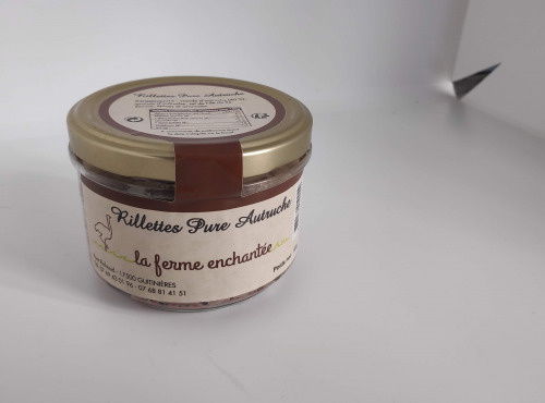 La Ferme Enchantée - Rillettes Pure Autruche - 180 gr