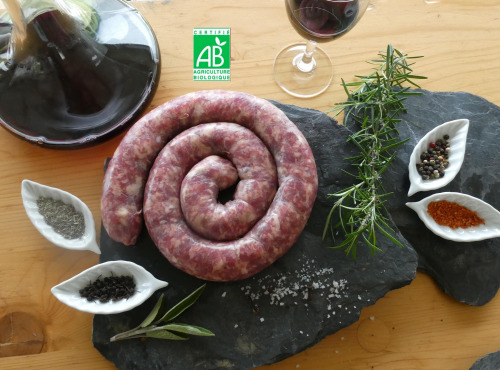 Terres En Vie - Saucisse De Porcelet Mangalica Bio 1 kg