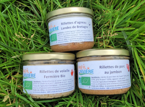 Le Pré de la Rivière - Trio de Rillettes : Porc, Agneau et volailles 3x200g