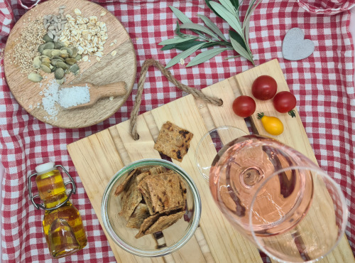 C'est Moi qui l'Effet - Crackers apéritifs BIO tomate ail