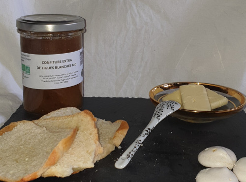 La Ferme du Montet - Confiture Extra de figues blanches safran BIO - 220 g