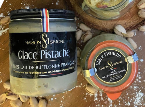 Maison Simone - Glaces au Lait de Bufflonne - Glace Pistache au lait de Bufflonne - 350g