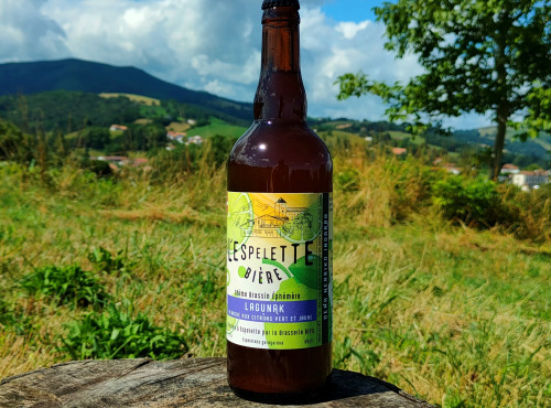 Bipil Aguerria - Bière blanche au citron vert 1x75cl - Lagunak - Bière Basque