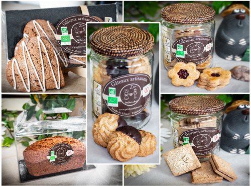 P'tit Bout d'Alsace - Coffret "Eco" Sablés & Cakes BIO Traditionnels Alsaciens - 9p