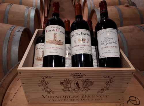 Vignobles Brunot - Coffret Bois "Vins Premium de Bordeaux" dont Saint-Emilion Grand Cru - 6x75cl