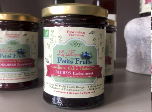 La Ferme des petits fruits - Confiture mûres épépinées BIO