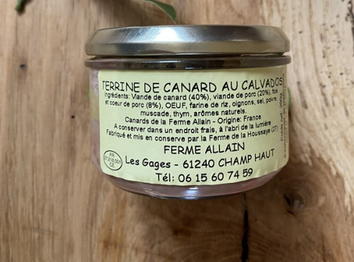 Ferme ALLAIN - Terrine de canard au calvados