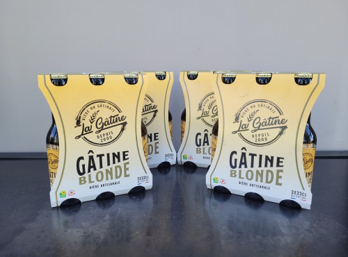 La Gâtine - 4 packs de bières blondes artisanales : 3 x 33 cl