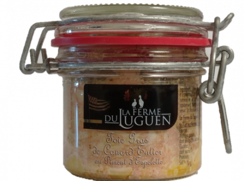 La Ferme du Luguen - Foie gras de canard entier au piment d'Espelette - Verrine 90g