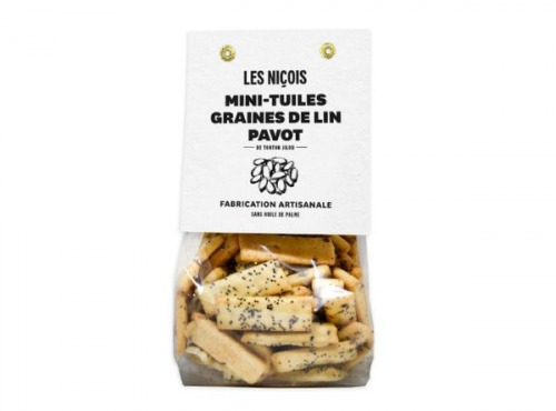 Les Niçois - Mini-tuiles, Graines De Lin, Pavot De Tonton Jilou 200g