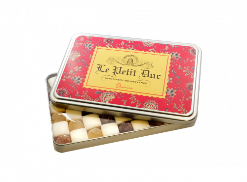 Le Petit Duc - Damier de calissons et pâtes de fruits - Boite 275g