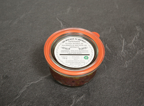 Les Bocaux du Bistrot - Tapenade "olive noire de Kalamata et anchois de Monaco"